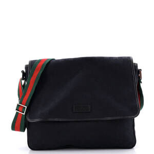 Gucci Web Strap Flap Messenger Gg #222331G10B